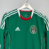 2011/13 MEXICO *PLAYER ISSUE* L/S HOME SHIRT (M) ADIDAS - Cult Kits - Medium - Buy Vintage Football Shirts, Authentic Retro Football Shirts For Sale, Classic Football Shirts & Soccer Jersey