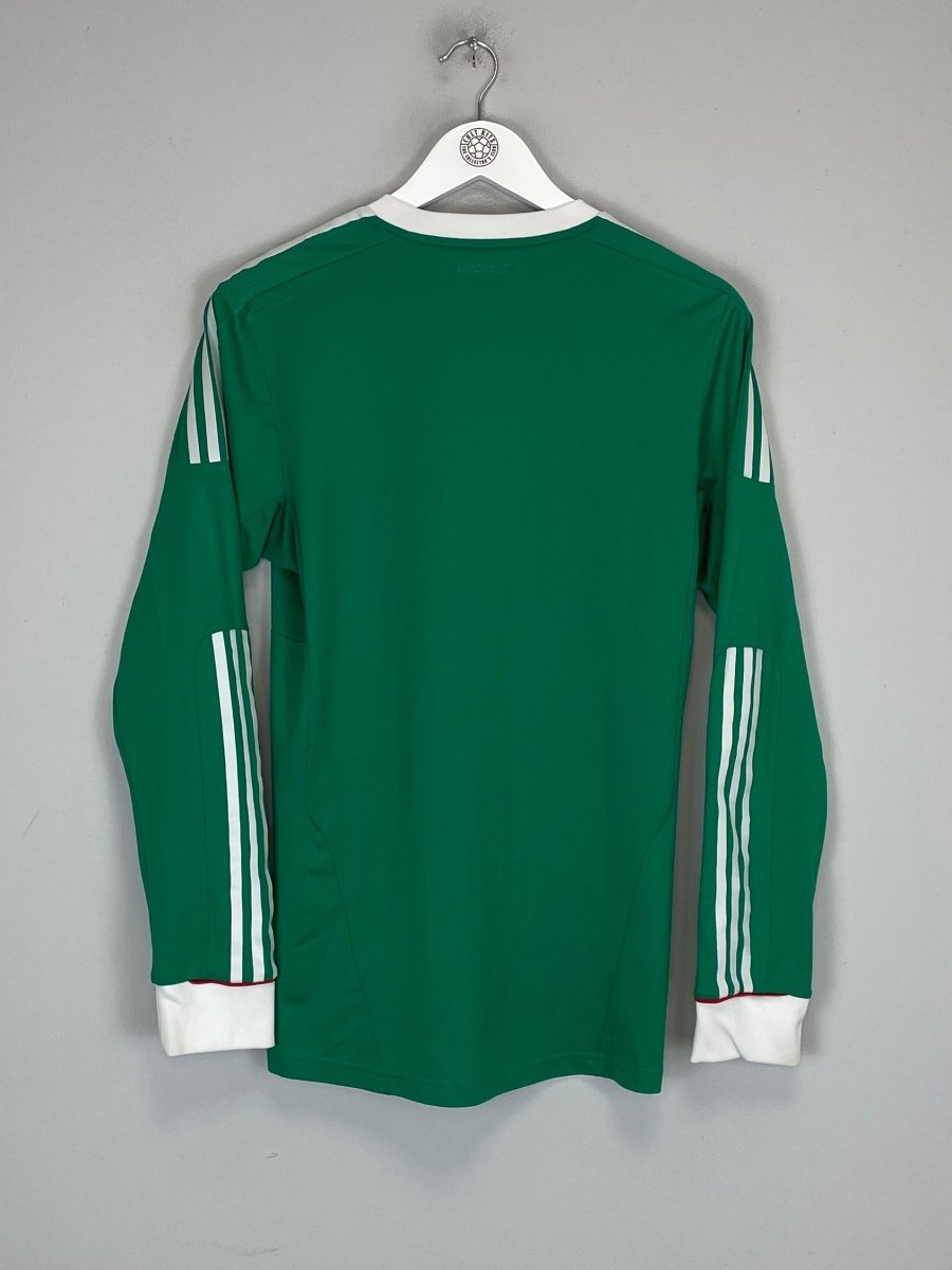 2011/13 MEXICO *PLAYER ISSUE* L/S HOME SHIRT (M) ADIDAS - Cult Kits - Medium - Buy Vintage Football Shirts, Authentic Retro Football Shirts For Sale, Classic Football Shirts & Soccer Jersey