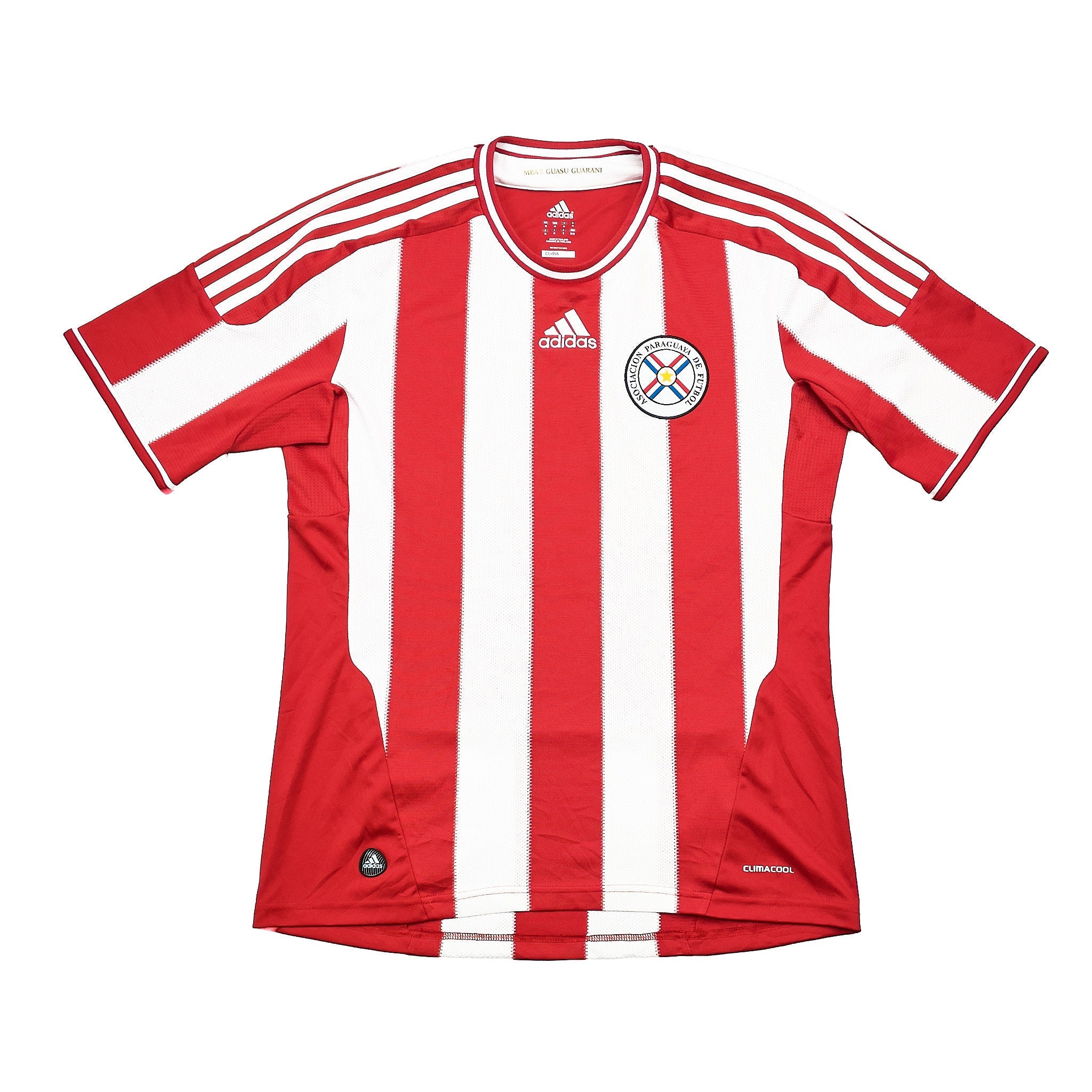 Buy 2011/13 Paraguay Home Shirt (M) Adidas ~ Free worldwide shipping available ~ Authentic Vintage Football Shirts from Cult Kits