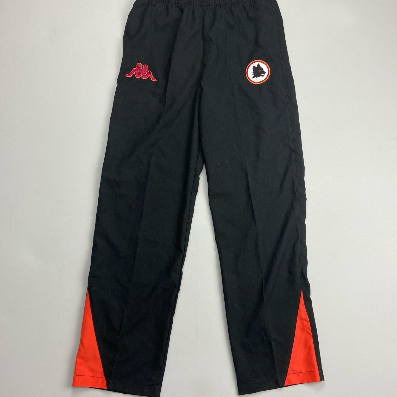 Shop 2011/13 ROMA TRACKSUIT BOTTOMS (M) KAPPA, classic football shirts, vintage football shirts & retro soccer jerseys at Cult Kits