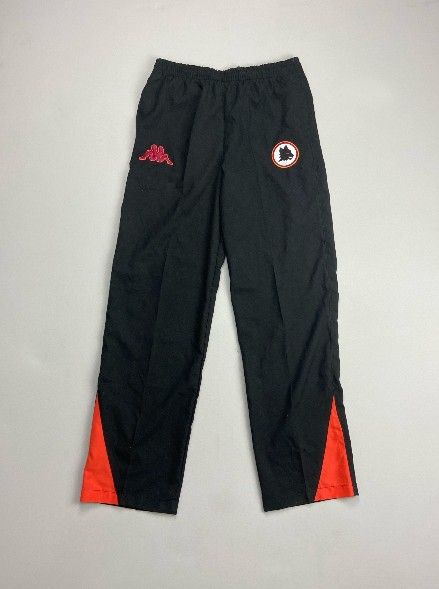 Shop 2011/13 ROMA TRACKSUIT BOTTOMS (M) KAPPA, classic football shirts, vintage football shirts & retro soccer jerseys at Cult Kits