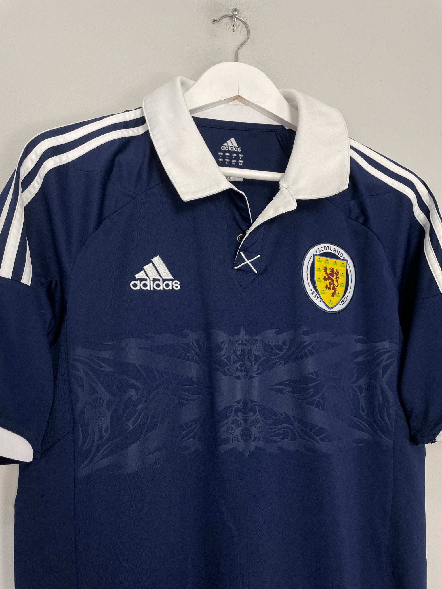 Shop 2011/13 SCOTLAND HOME SHIRT (L) ADIDAS, classic football shirts, vintage football shirts & retro soccer jerseys at Cult Kits