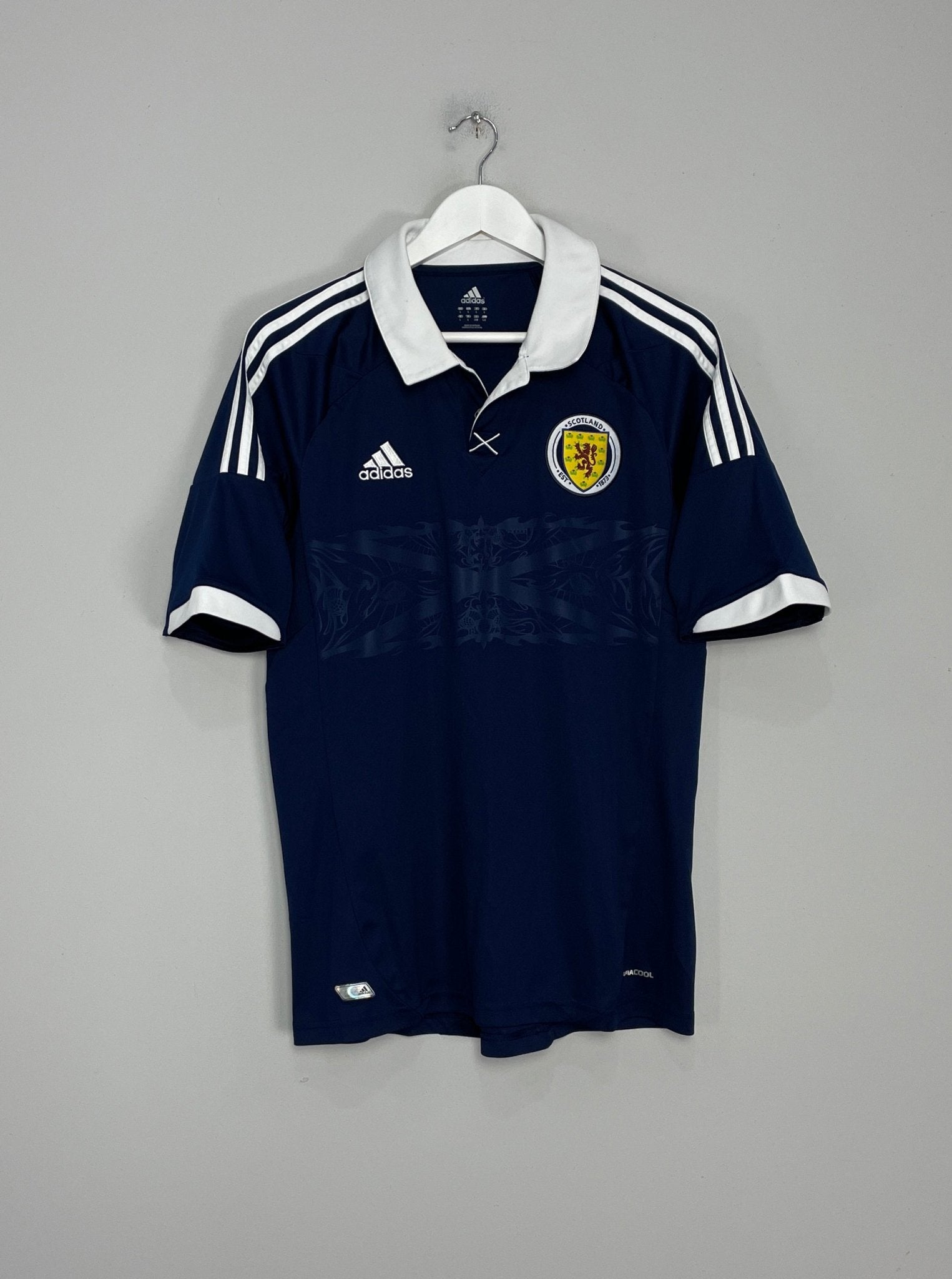 Shop 2011/13 SCOTLAND HOME SHIRT (L) ADIDAS, classic football shirts, vintage football shirts & retro soccer jerseys at Cult Kits