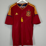 Shop 2011/13 SPAIN A.INIESTA #6 HOME SHIRT (XL) ADIDAS, classic football shirts, vintage football shirts & retro soccer jerseys at Cult Kits