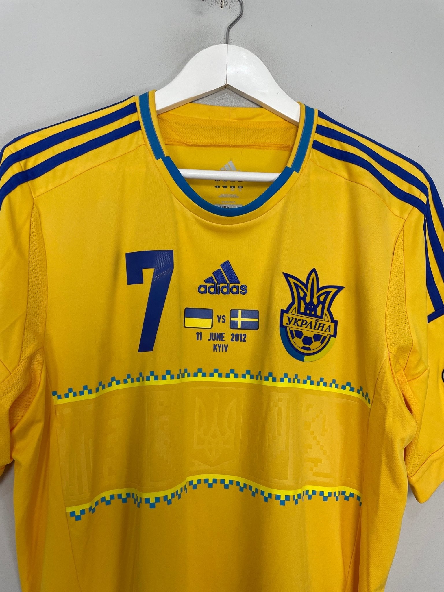 2011/13 UKRAINE SHEVCHENKO #7 HOME SHIRT (L) ADIDAS – Cult Kits