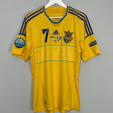 Shop 2011/13 UKRAINE SHEVCHENKO #7 HOME SHIRT (L) ADIDAS, classic football shirts, vintage football shirts & retro soccer jerseys at Cult Kits