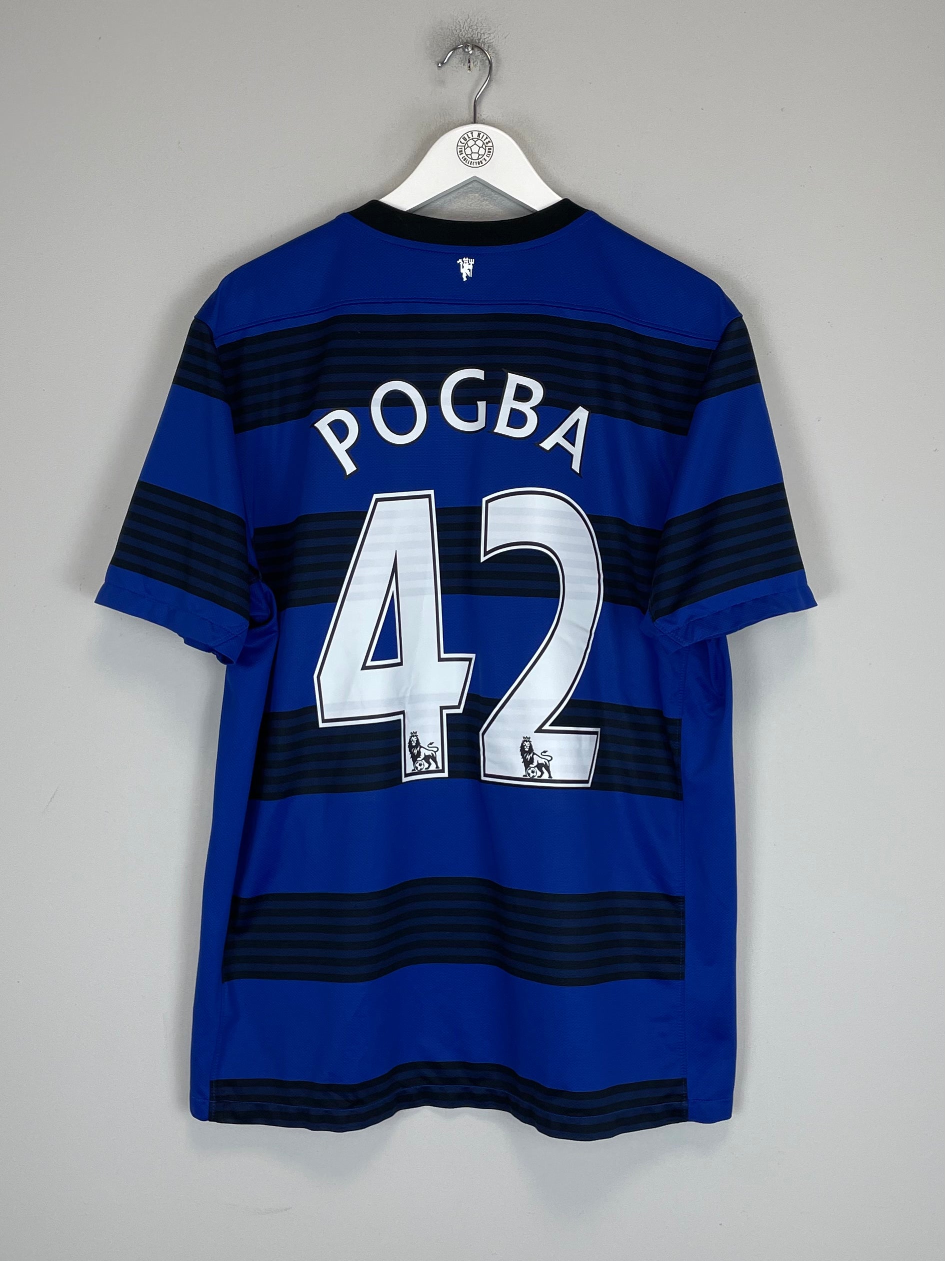 Shop 2011/13 MANCHESTER UNITED POGBA #42 AWAY SHIRT (XL) NIKE, classic football shirts, vintage football shirts & retro soccer jerseys at Cult Kits