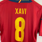 Shop 2012 SPAIN XAVI #8 HOME SHIRT (M) ADIDAS, classic football shirts, vintage football shirts & retro soccer jerseys at Cult Kits
