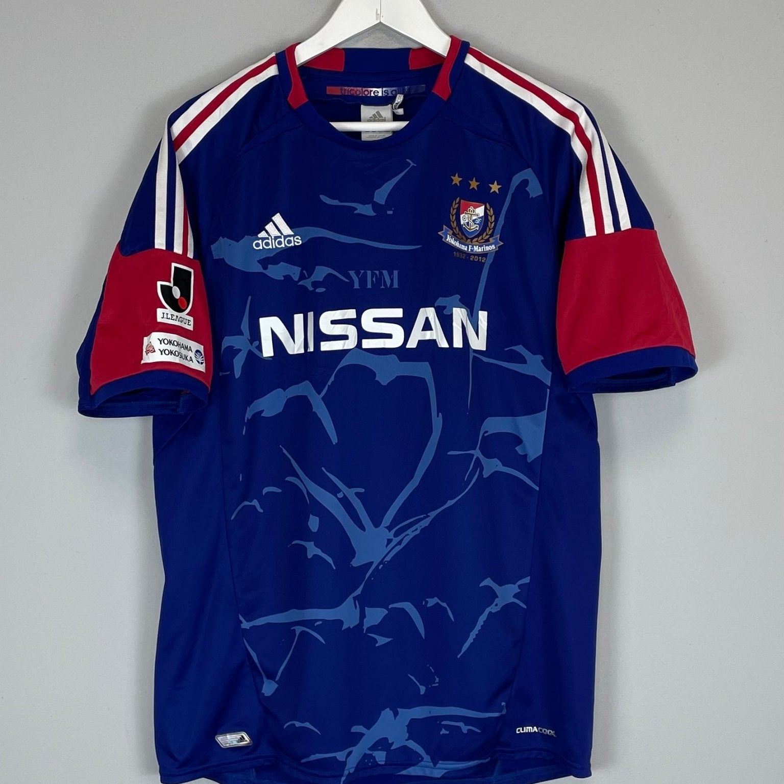 Shop 2012 YOKOHAMA MARINOS HOME SHIRT (L) ADIDAS, classic football shirts, vintage football shirts & retro soccer jerseys at Cult Kits