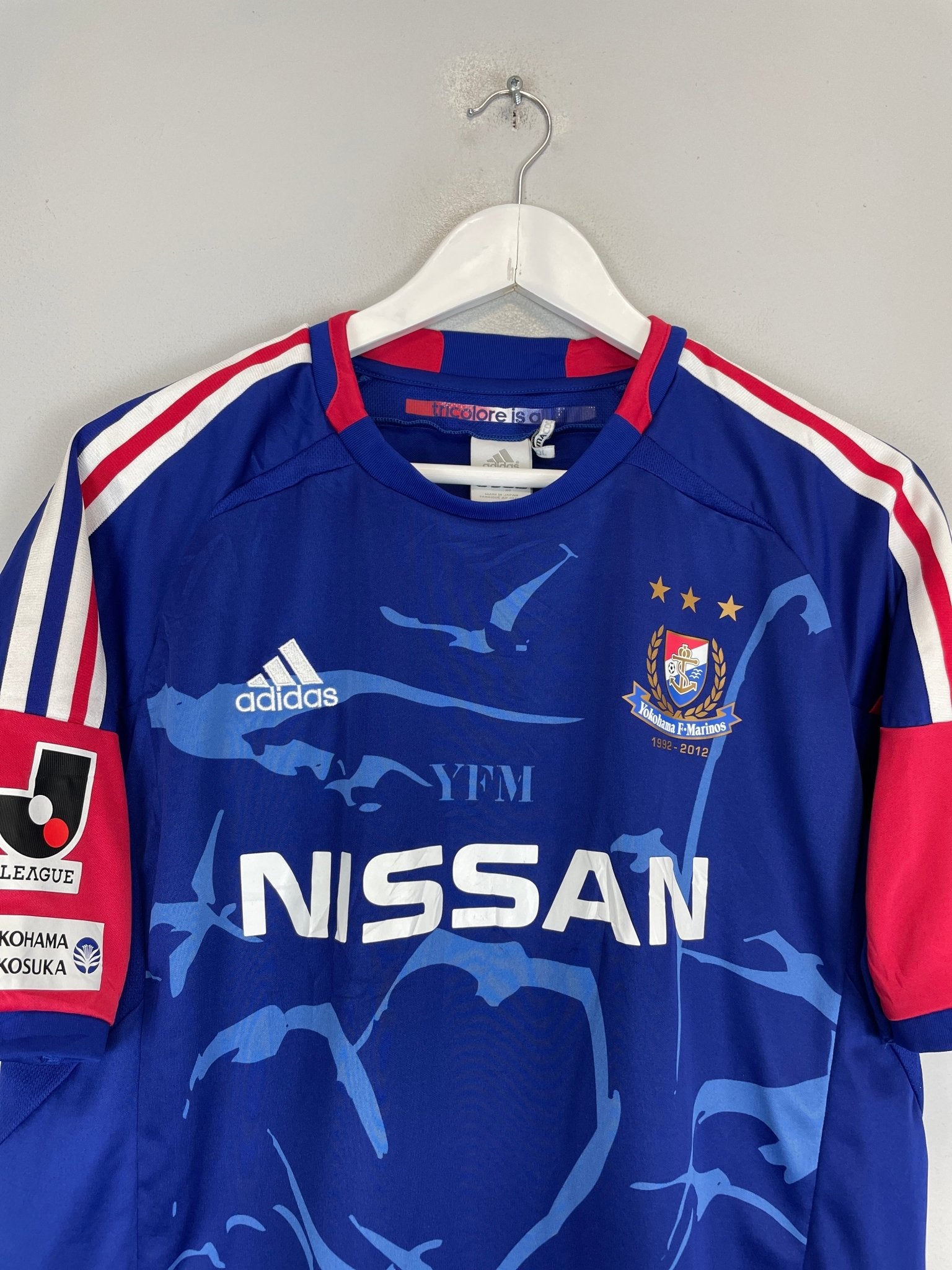 Shop 2012 YOKOHAMA MARINOS HOME SHIRT (L) ADIDAS, classic football shirts, vintage football shirts & retro soccer jerseys at Cult Kits