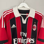 Shop 2012/13 AC MILAN BALOTELLI #45 HOME SHIRT (L) ADIDAS, classic football shirts, vintage football shirts & retro soccer jerseys at Cult Kits