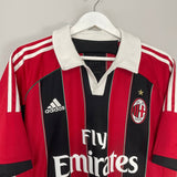 Shop 2012/13 AC MILAN BALOTELLI #45 HOME SHIRT (L) ADIDAS, classic football shirts, vintage football shirts & retro soccer jerseys at Cult Kits
