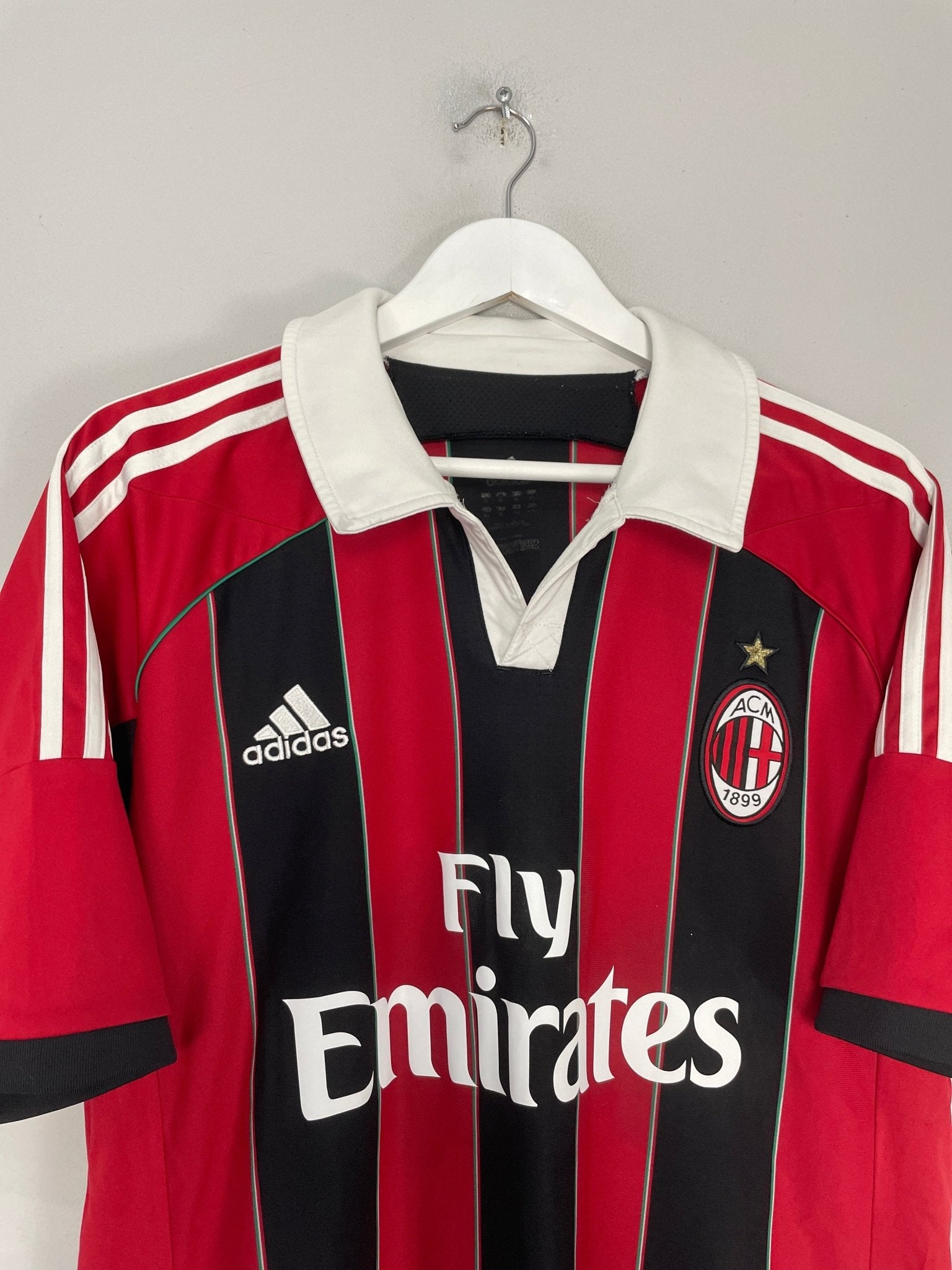 Shop 2012/13 AC MILAN BALOTELLI #45 HOME SHIRT (L) ADIDAS, classic football shirts, vintage football shirts & retro soccer jerseys at Cult Kits