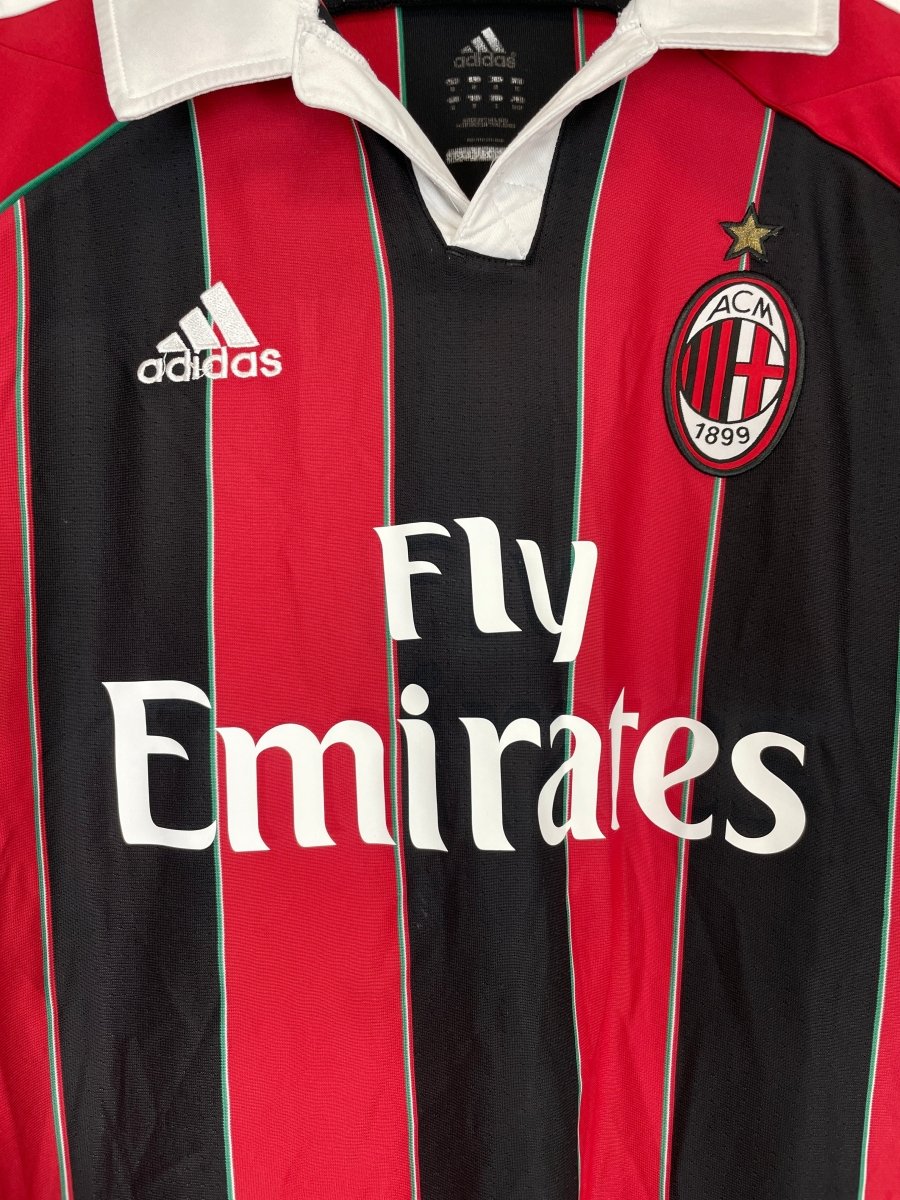 2012/13 AC MILAN HOME SHIRT (M) ADIDAS - Cult Kits - Medium - Buy Vintage Football Shirts, Authentic Retro Football Shirts For Sale, Classic Football Shirts & Soccer Jersey