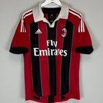 2012/13 AC MILAN HOME SHIRT (M) ADIDAS - Cult Kits - Medium - Buy Vintage Football Shirts, Authentic Retro Football Shirts For Sale, Classic Football Shirts & Soccer Jersey