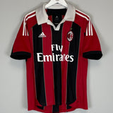 2012/13 AC MILAN HOME SHIRT (M) ADIDAS - Cult Kits - Medium - Buy Vintage Football Shirts, Authentic Retro Football Shirts For Sale, Classic Football Shirts & Soccer Jersey