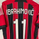 Shop 2012/13 AC MILAN IBRAHIMOVIC #11 HOME SHIRT (L) ADIDAS, classic football shirts, vintage football shirts & retro soccer jerseys at Cult Kits