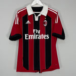Shop 2012/13 AC MILAN IBRAHIMOVIC #11 HOME SHIRT (L) ADIDAS, classic football shirts, vintage football shirts & retro soccer jerseys at Cult Kits
