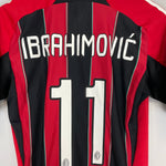 Shop 2012/13 AC MILAN IBRAHIMOVIC #11 *PLAYER ISSUE* HOME SHIRT (L) ADIDAS, classic football shirts, vintage football shirts & retro soccer jerseys at Cult Kits