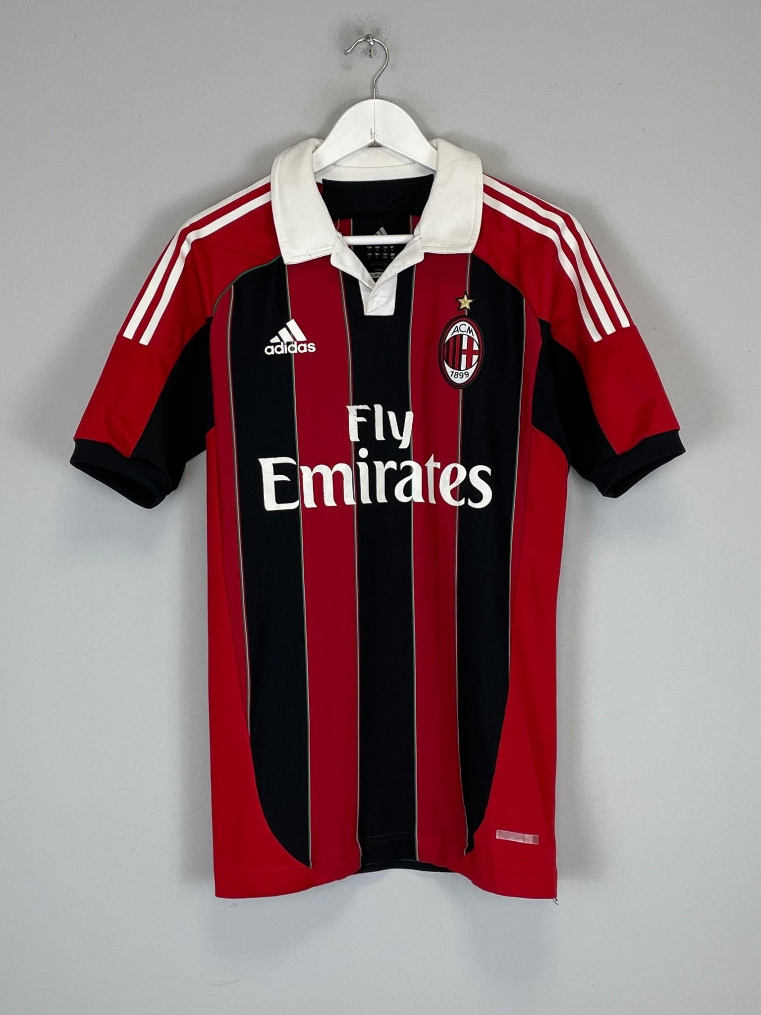 Shop 2012/13 AC MILAN IBRAHIMOVIC #11 *PLAYER ISSUE* HOME SHIRT (L) ADIDAS, classic football shirts, vintage football shirts & retro soccer jerseys at Cult Kits