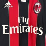 Shop 2012/13 AC MILAN IBRAHIMOVIC #11 *PLAYER ISSUE* HOME SHIRT (L) ADIDAS, classic football shirts, vintage football shirts & retro soccer jerseys at Cult Kits