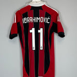 Shop 2012/13 AC MILAN IBRAHIMOVIC #11 *PLAYER ISSUE* HOME SHIRT (L) ADIDAS, classic football shirts, vintage football shirts & retro soccer jerseys at Cult Kits