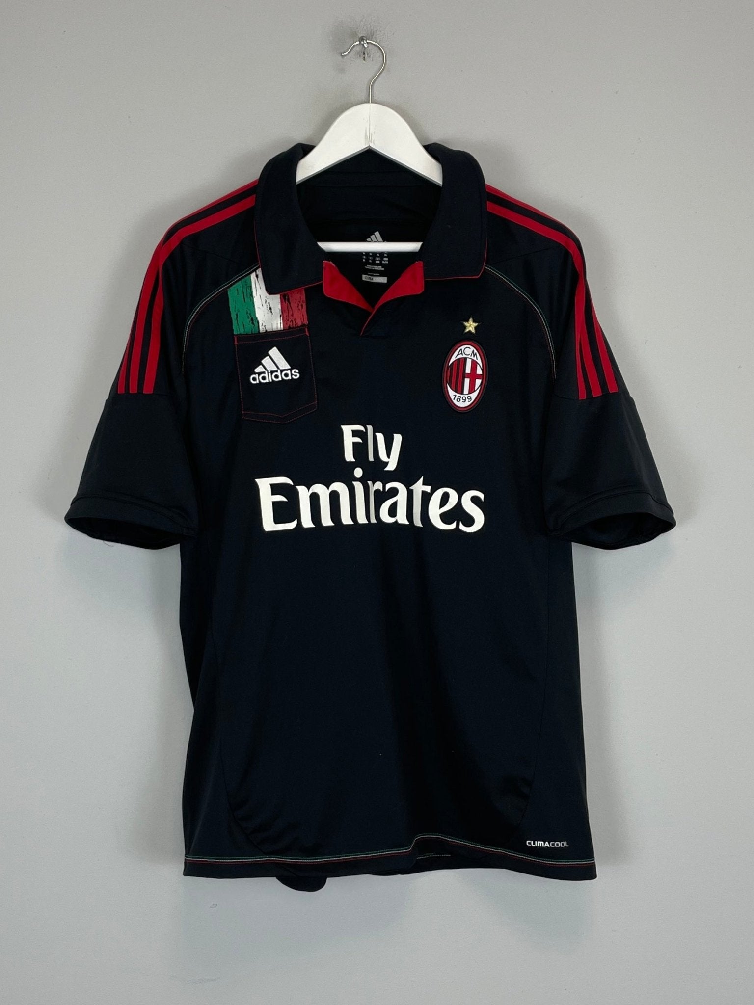 Shop 2012/13 AC MILAN IBRAHIMOVIC #11 THIRD SHIRT (XL) ADIDAS, classic football shirts, vintage football shirts & retro soccer jerseys at Cult Kits