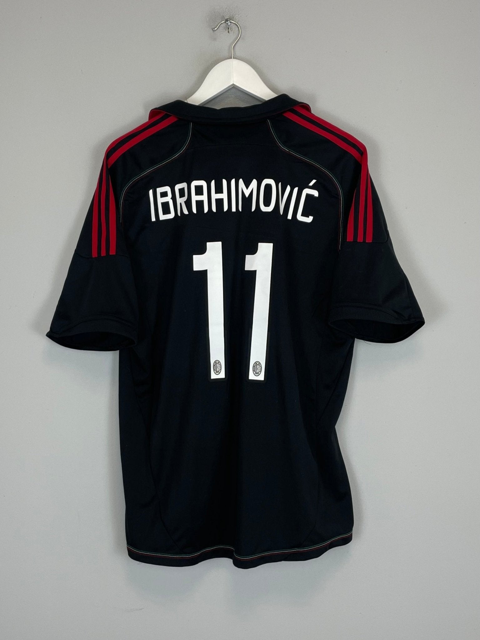 Shop 2012/13 AC MILAN IBRAHIMOVIC #11 THIRD SHIRT (XL) ADIDAS, classic football shirts, vintage football shirts & retro soccer jerseys at Cult Kits