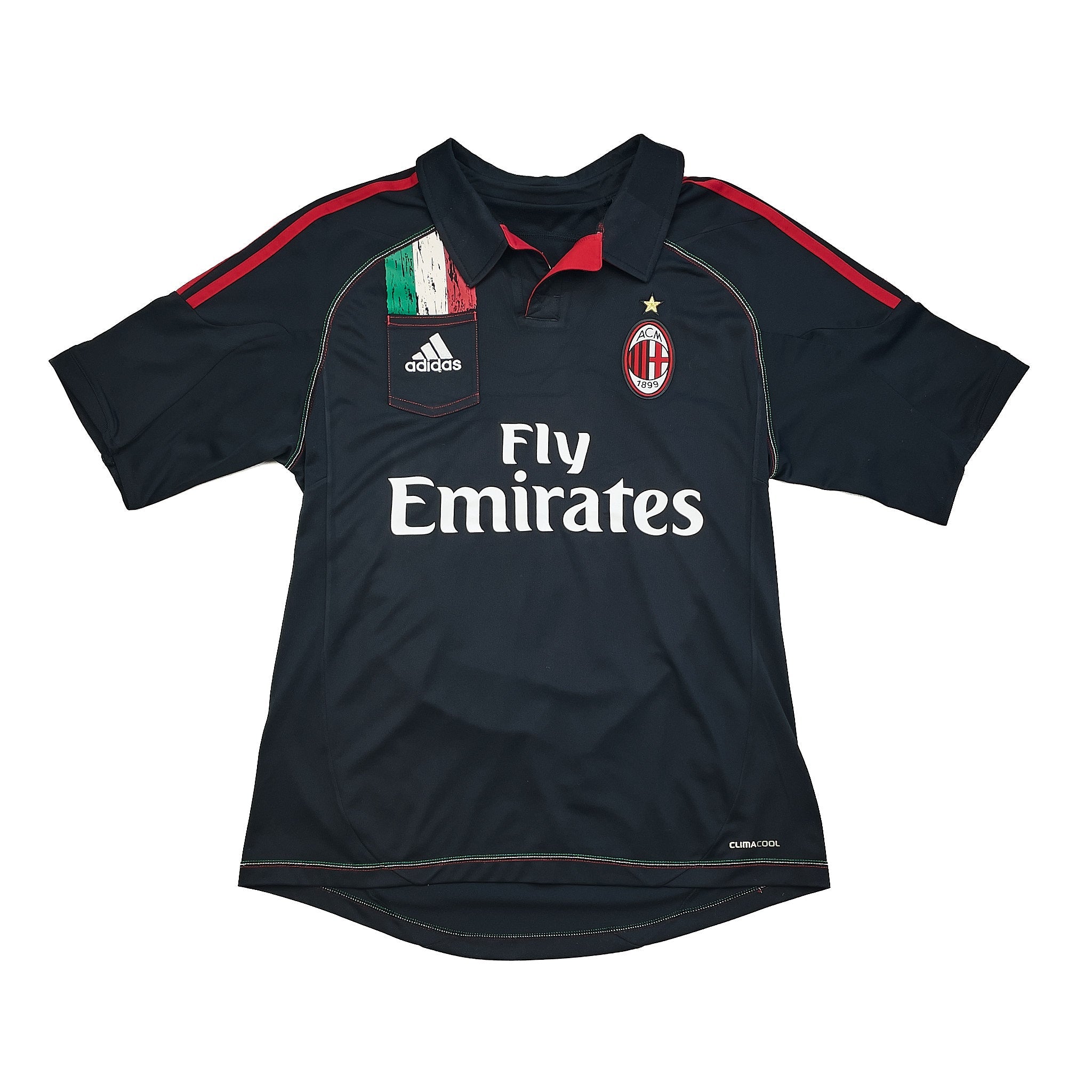 Buy 2012/13 AC Milan Prince-Boateng 10 Third Shirt (M) Adidas ~ Free worldwide shipping ~ Authentic Vintage Football Shirts from Cult Kits