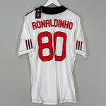 Shop 2012/13 AC MILAN RONALDINHO #80 *BNWT* AWAY SHIRT (L) ADIDAS, classic football shirts, vintage football shirts & retro soccer jerseys at Cult Kits