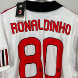 Shop 2012/13 AC MILAN RONALDINHO #80 *BNWT* AWAY SHIRT (L) ADIDAS, classic football shirts, vintage football shirts & retro soccer jerseys at Cult Kits