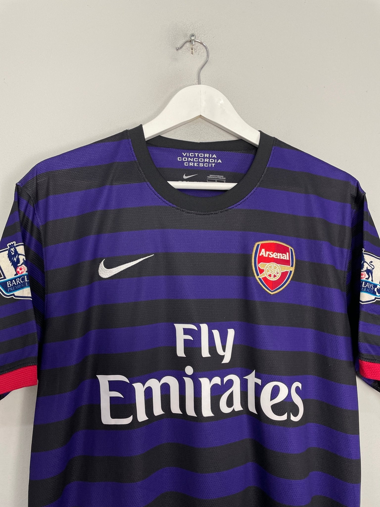 Shop 2012/13 ARSENAL PODOLSKI #9 AWAY SHIRT (L) NIKE, classic football shirts, vintage football shirts & retro soccer jerseys at Cult Kits