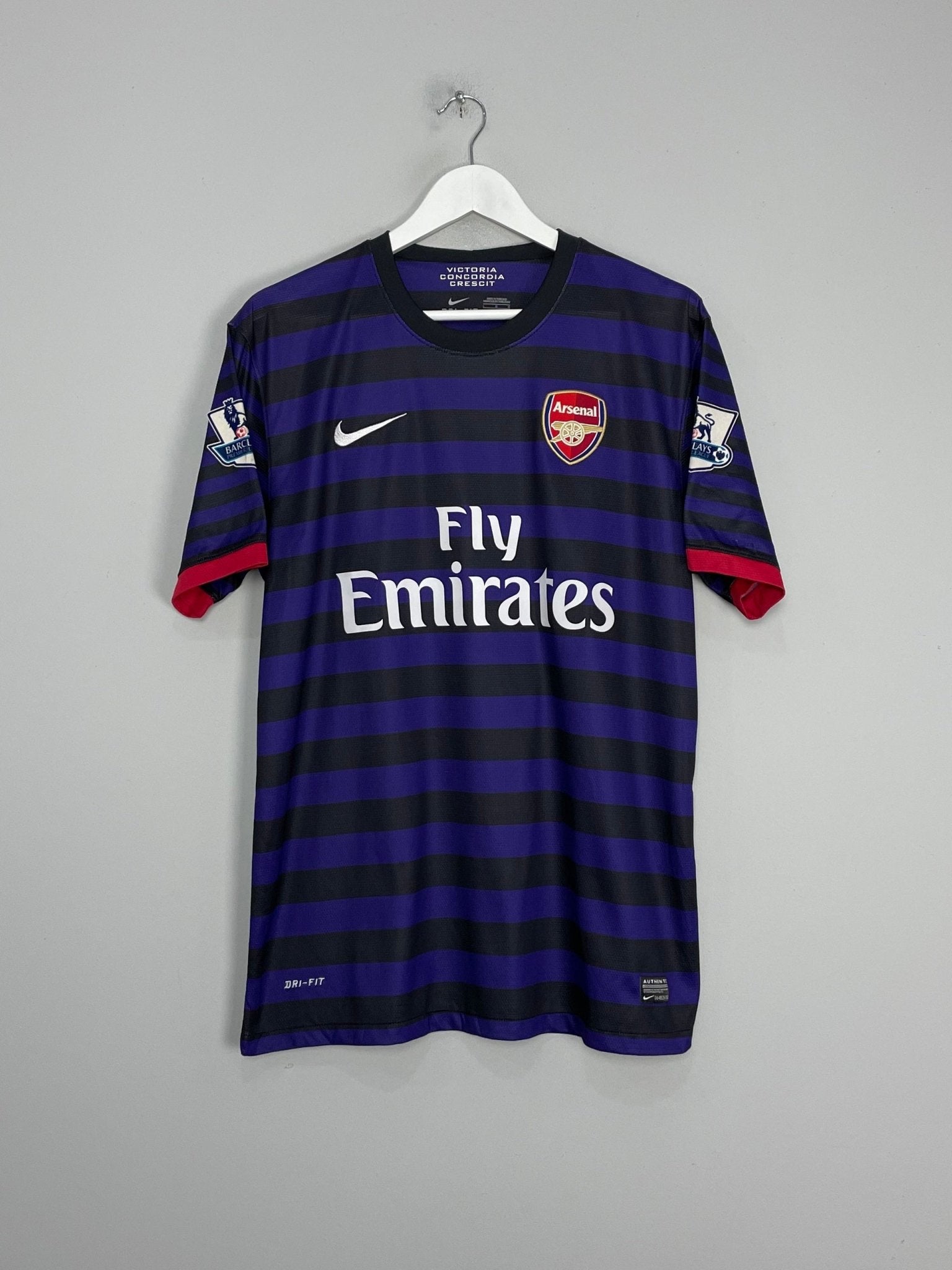 Shop 2012/13 ARSENAL PODOLSKI #9 AWAY SHIRT (L) NIKE, classic football shirts, vintage football shirts & retro soccer jerseys at Cult Kits