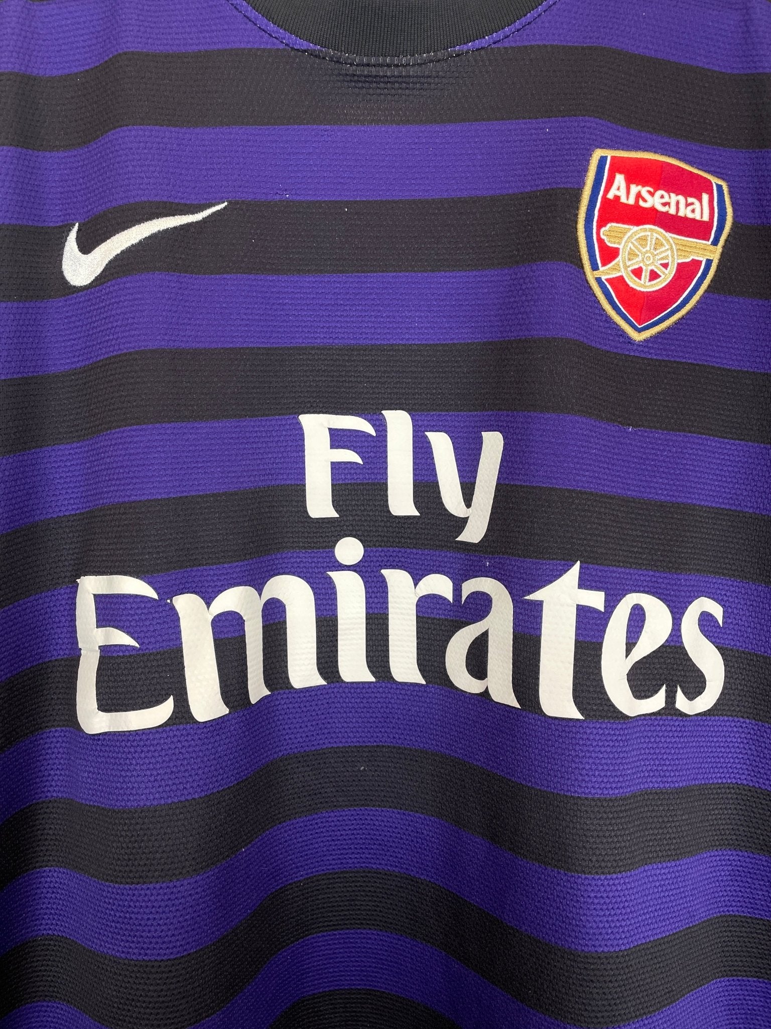 Shop 2012/13 ARSENAL PODOLSKI #9 AWAY SHIRT (M) NIKE, classic football shirts, vintage football shirts & retro soccer jerseys at Cult Kits
