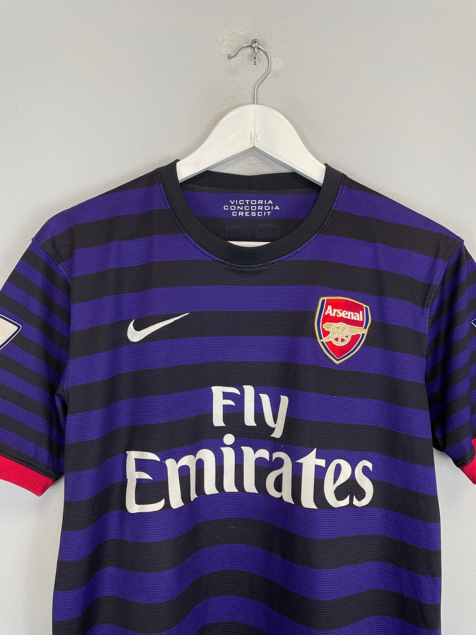 Shop 2012/13 ARSENAL PODOLSKI #9 AWAY SHIRT (M) NIKE, classic football shirts, vintage football shirts & retro soccer jerseys at Cult Kits