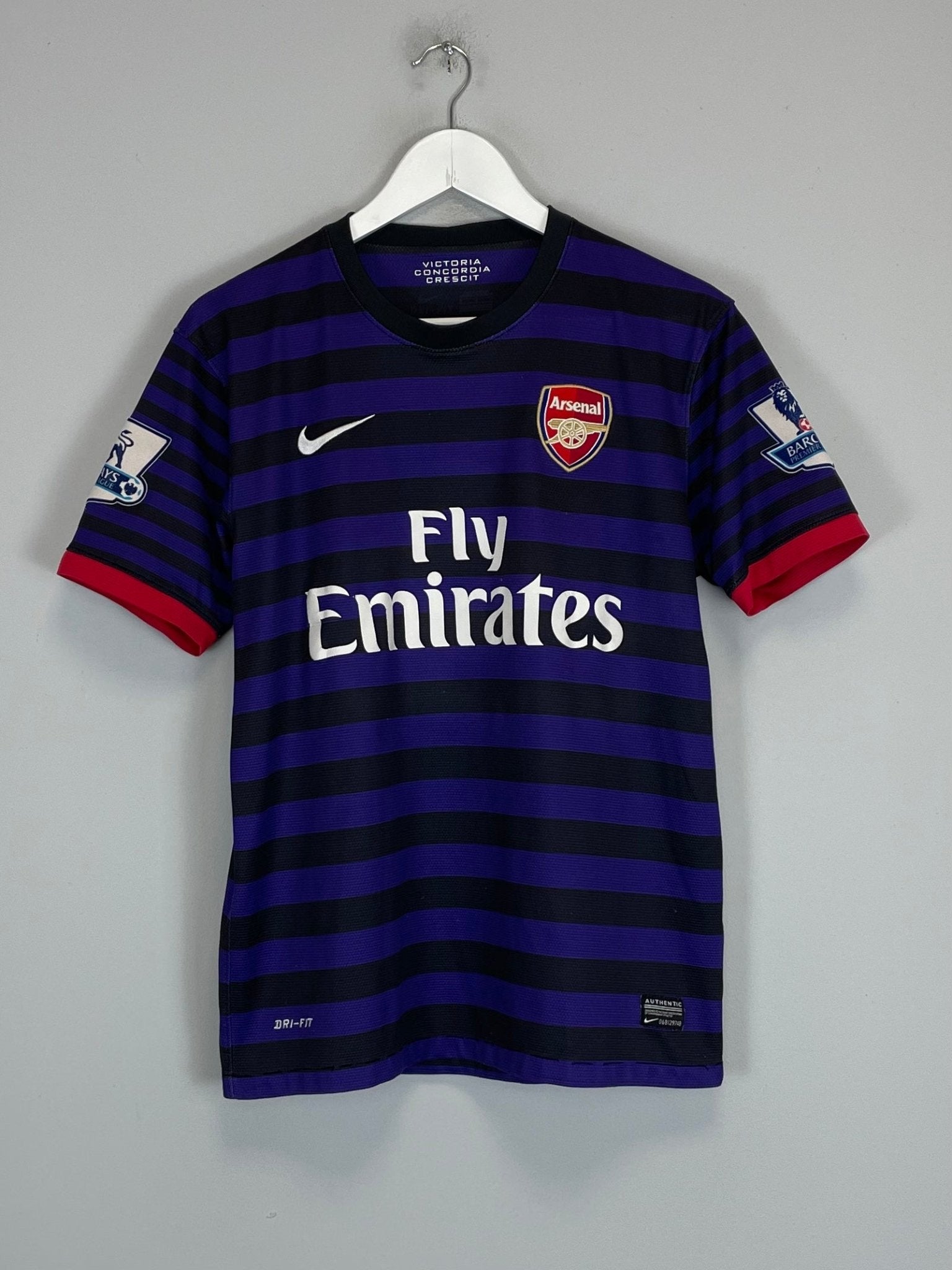 Shop 2012/13 ARSENAL PODOLSKI #9 AWAY SHIRT (M) NIKE, classic football shirts, vintage football shirts & retro soccer jerseys at Cult Kits