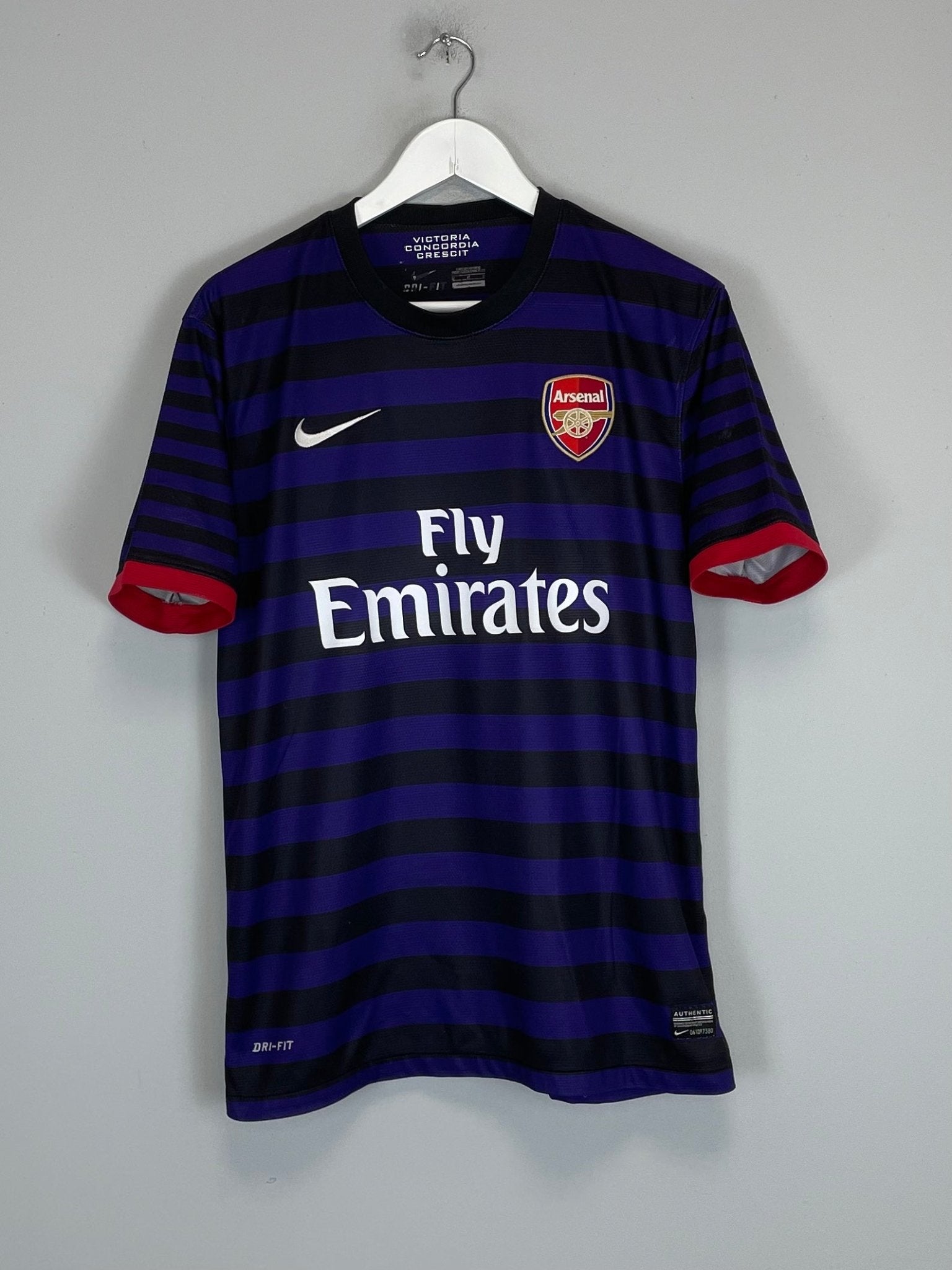 Shop 2012/13 ARSENAL PODOLSKI #9 AWAY SHIRT (M) NIKE, classic football shirts, vintage football shirts & retro soccer jerseys at Cult Kits