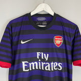 Shop 2012/13 ARSENAL PODOLSKI #9 AWAY SHIRT (M) NIKE, classic football shirts, vintage football shirts & retro soccer jerseys at Cult Kits