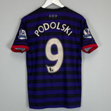Shop 2012/13 ARSENAL PODOLSKI #9 AWAY SHIRT (M) NIKE, classic football shirts, vintage football shirts & retro soccer jerseys at Cult Kits