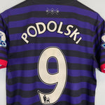 Shop 2012/13 ARSENAL PODOLSKI #9 AWAY SHIRT (M) NIKE, classic football shirts, vintage football shirts & retro soccer jerseys at Cult Kits