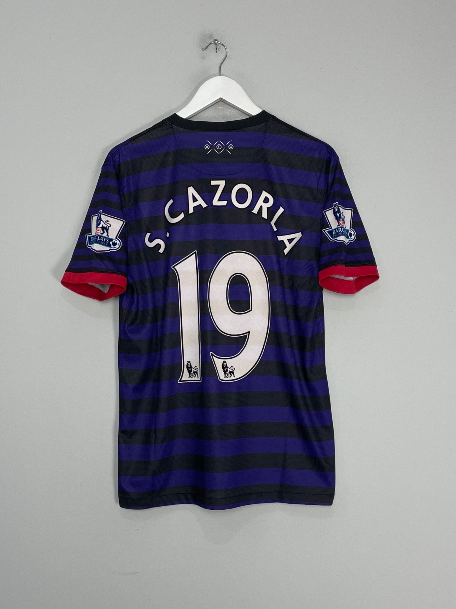 Shop 2012/13 ARSENAL S.CAZORLA #19 AWAY SHIRT (M) NIKE, classic football shirts, vintage football shirts & retro soccer jerseys at Cult Kits
