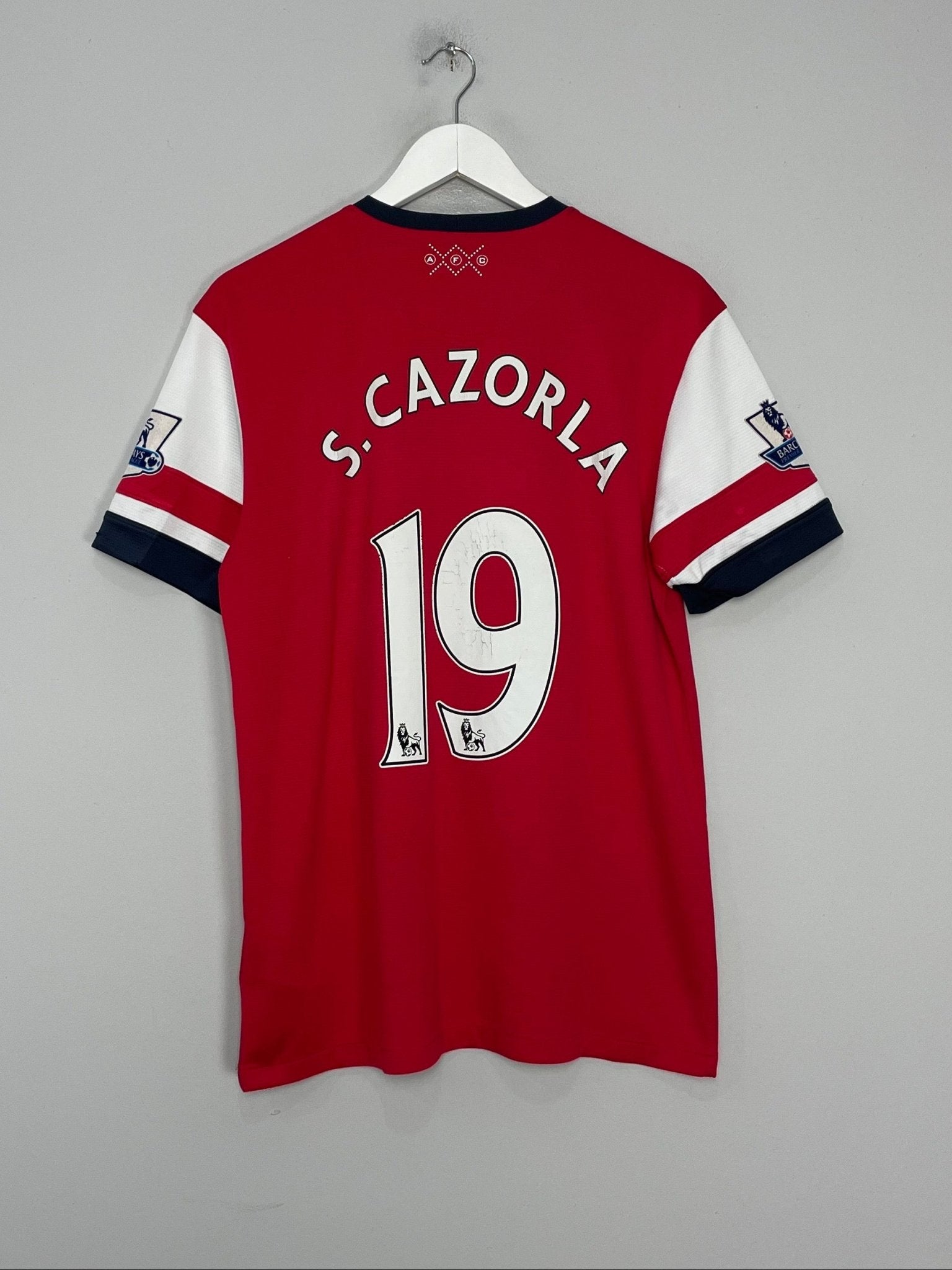 Shop 2012/13 ARSENAL S.CAZORLA #19 HOME SHIRT (M) NIKE, classic football shirts, vintage football shirts & retro soccer jerseys at Cult Kits