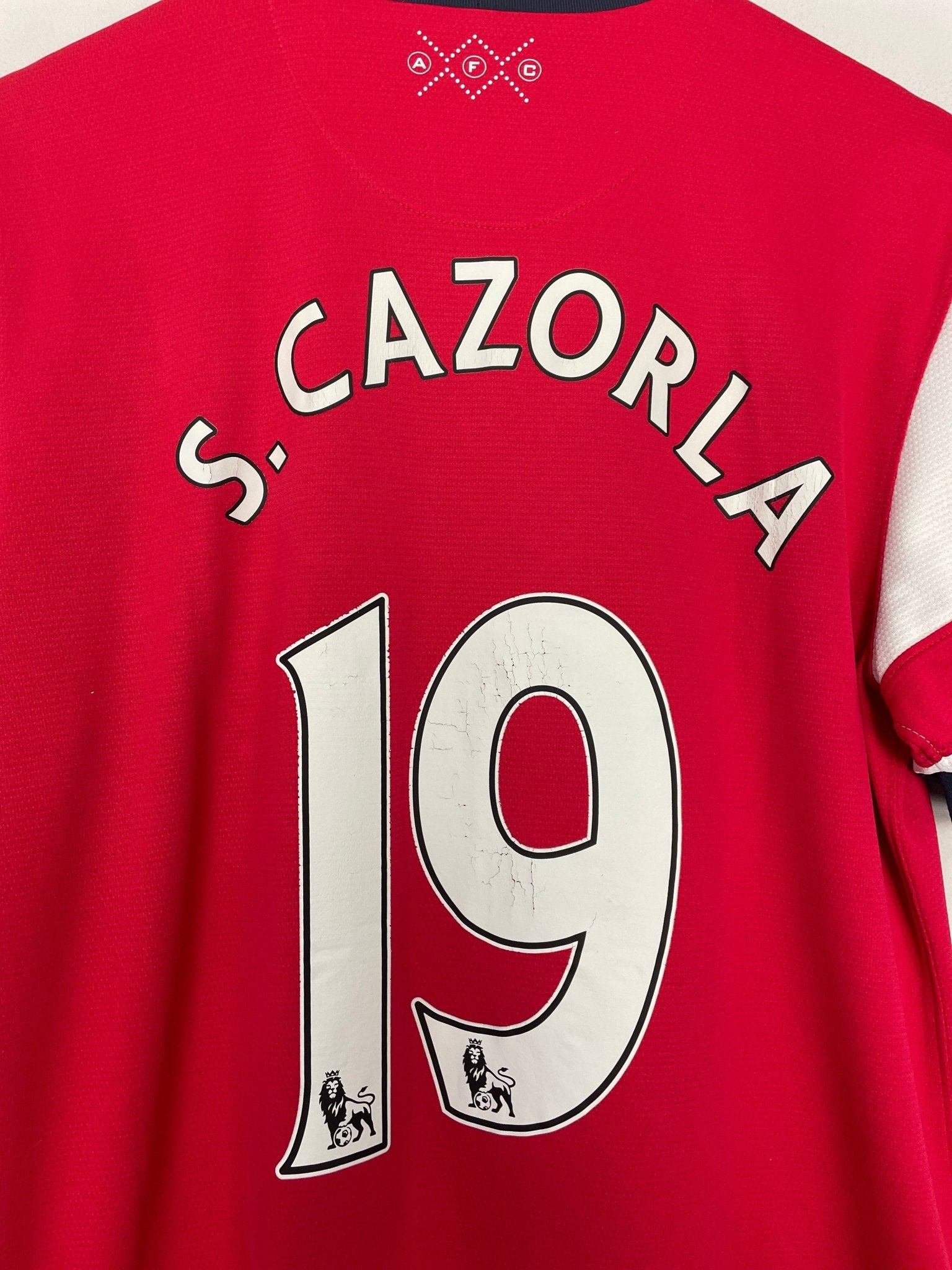 Shop 2012/13 ARSENAL S.CAZORLA #19 HOME SHIRT (M) NIKE, classic football shirts, vintage football shirts & retro soccer jerseys at Cult Kits