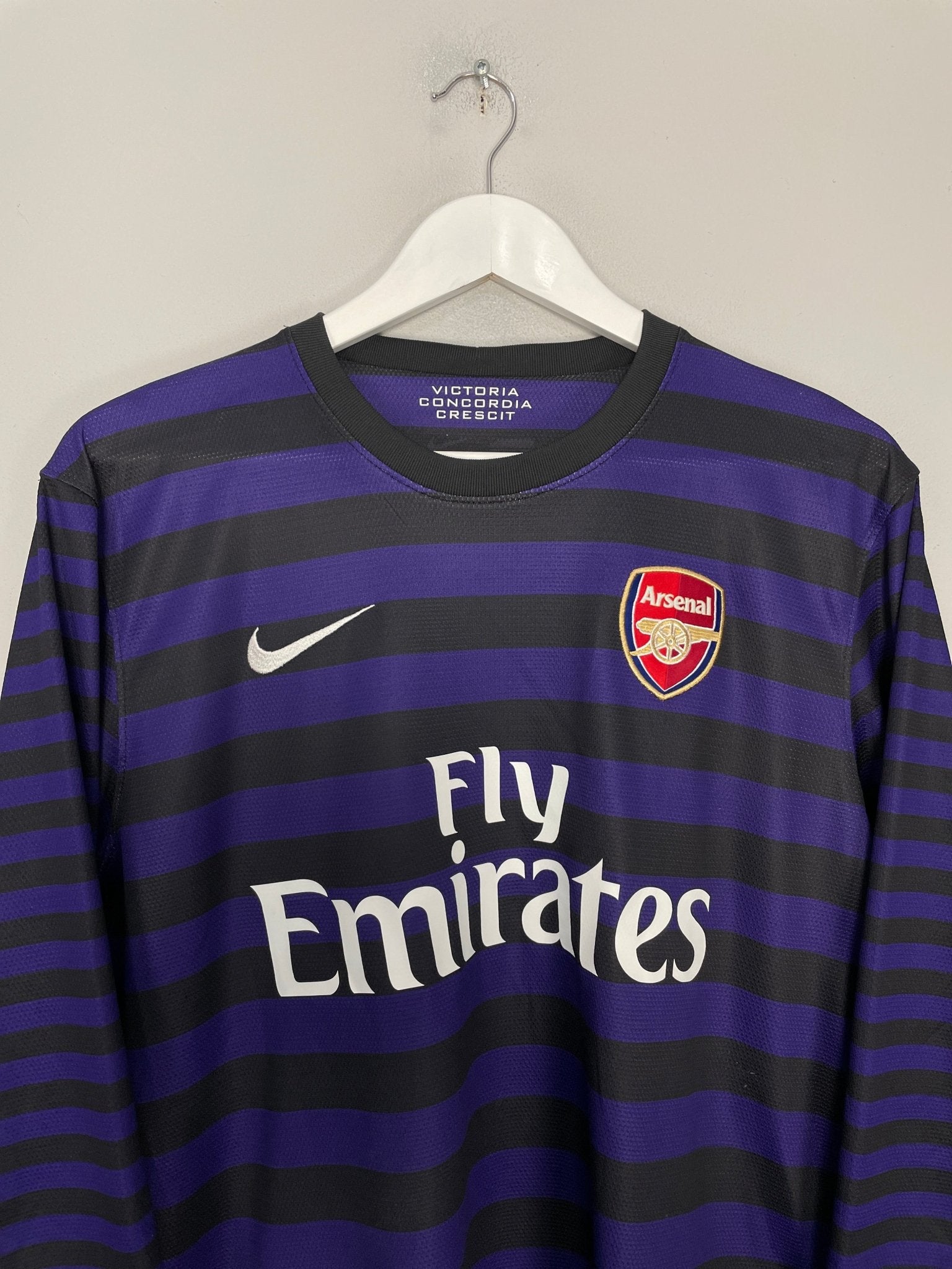 Shop 2012/13 ARSENAL S.CAZORLA #19 L/S AWAY SHIRT (M) NIKE, classic football shirts, vintage football shirts & retro soccer jerseys at Cult Kits
