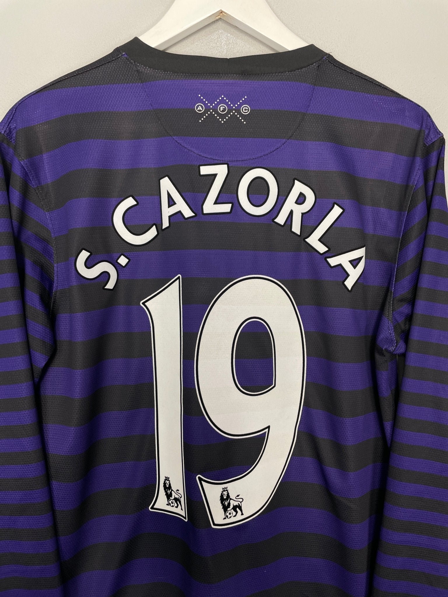 Shop 2012/13 ARSENAL S.CAZORLA #19 L/S AWAY SHIRT (M) NIKE, classic football shirts, vintage football shirts & retro soccer jerseys at Cult Kits