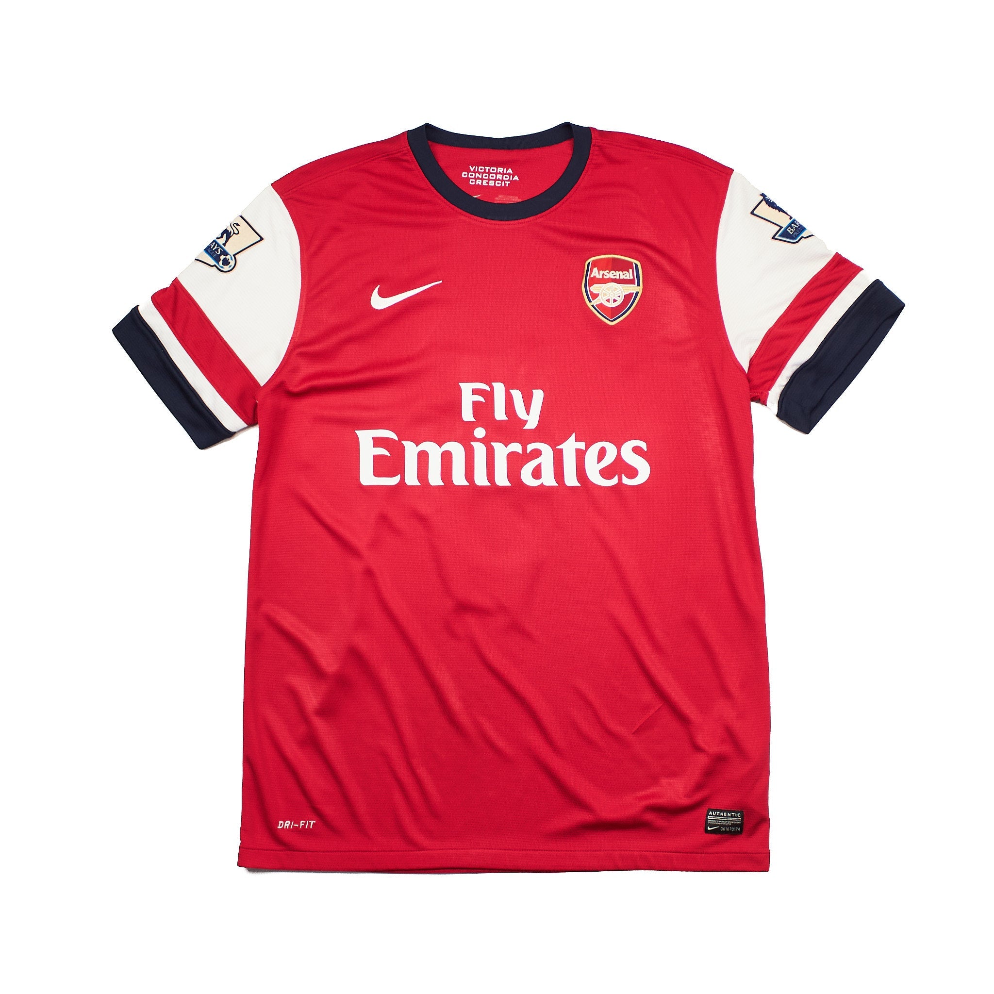 Buy 2012/13 Arsenal Vermaelen 5 Home Shirt (M) Nike ~ Free worldwide shipping ~ Authentic Vintage Football Shirts from Cult Kits