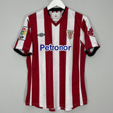 Shop 2012/13 ATHLETIC BILBAO HOME SHIRT (M) UMBRO, classic football shirts, vintage football shirts & retro soccer jerseys at Cult Kits