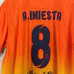 Shop 2012/13 BARCELONA A.INIESTA #8 AWAY SHIRT (L) NIKE, classic football shirts, vintage football shirts & retro soccer jerseys at Cult Kits