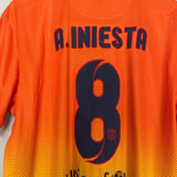 Shop 2012/13 BARCELONA A.INIESTA #8 AWAY SHIRT (L) NIKE, classic football shirts, vintage football shirts & retro soccer jerseys at Cult Kits