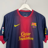 Shop 2012/13 BARCELONA A.INIESTA #8 HOME SHIRT (L) NIKE, classic football shirts, vintage football shirts & retro soccer jerseys at Cult Kits